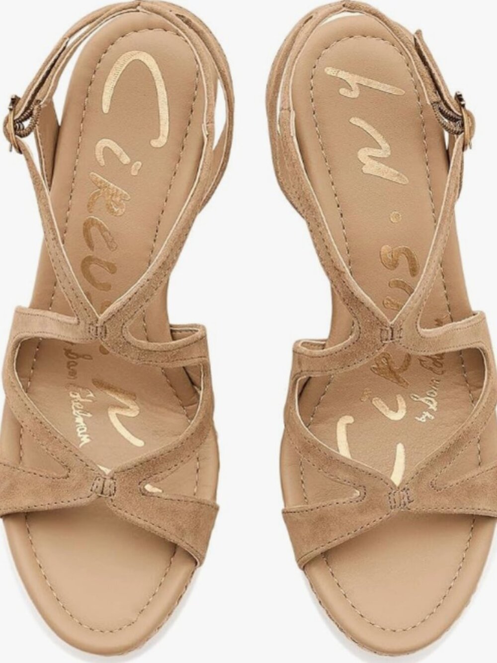 Free People Women's Trina Espadrille Wedge Sandals In Honeyed Oak- 8-1/2 NWT - Picture 9 of 11